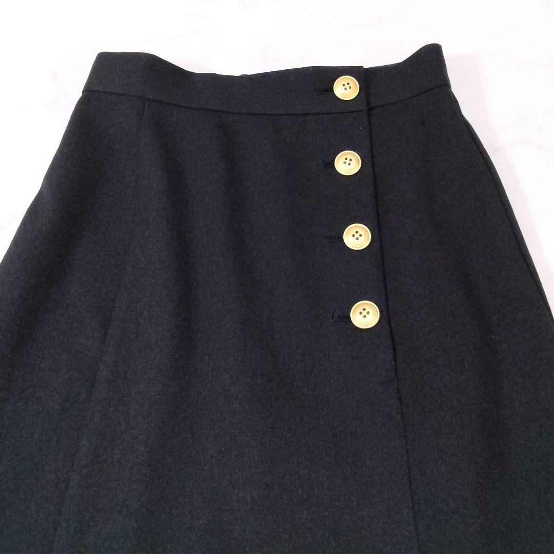 美品BLUE LABEL CRESTBRIDGEウールライクポリエステルスカート