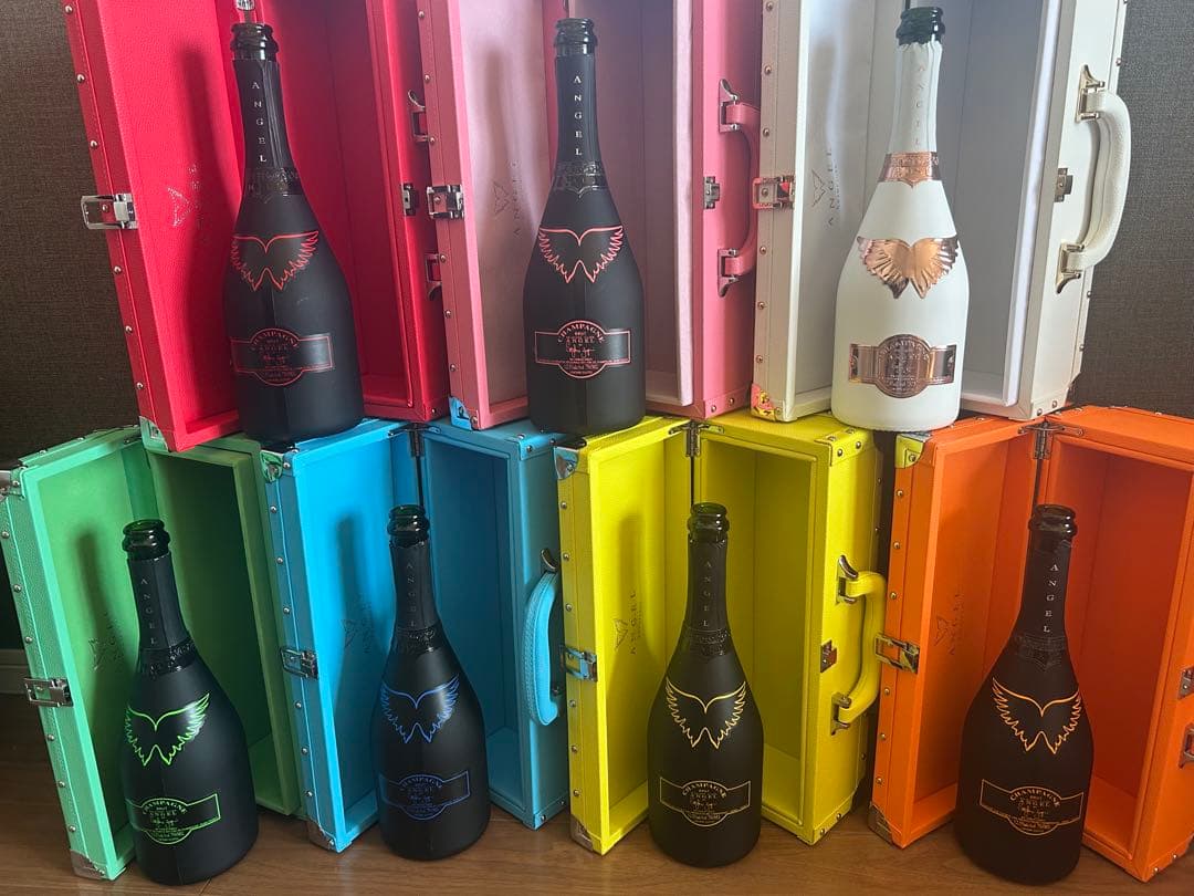 エンジェル シャンパン ヘイロー 空き瓶&箱 7点セット