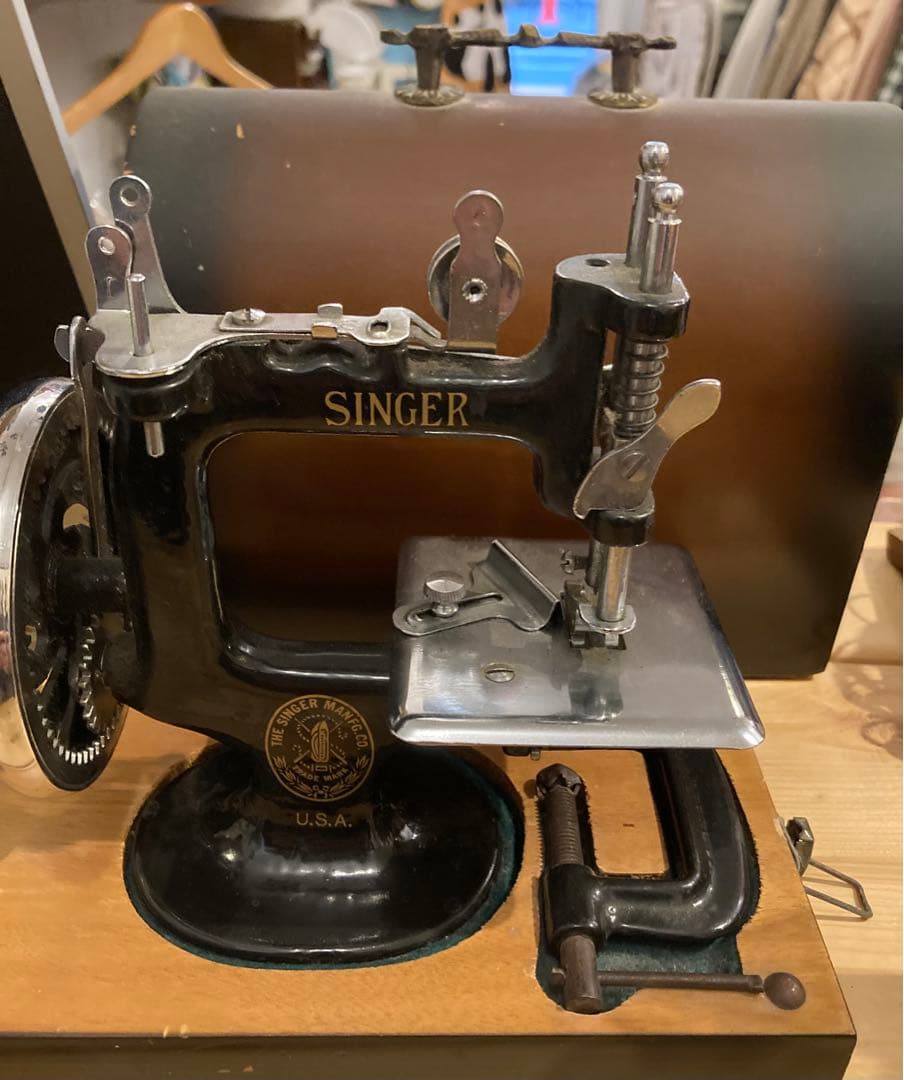 SINGERシンガーアンティークトイミシンイギリスフランス