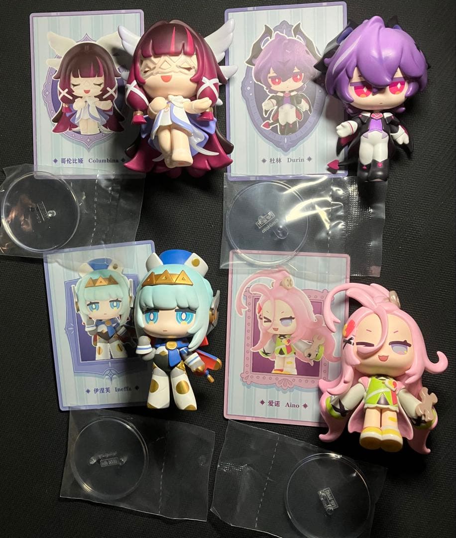 原神 POPMART フィギュア コロンビーナ ドゥリン イネファ アイノ