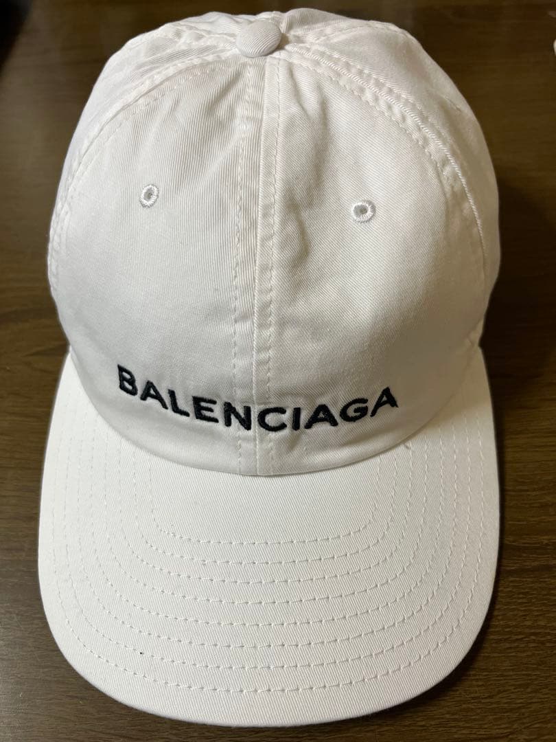 バレンシアガ BALENCIAGA ロゴ キャップ ホワイト L58【正規品】白