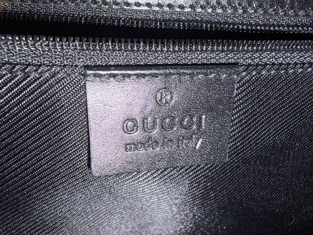 GUCCI グッチ　ショルダーバッグ　ジャッキー　ブラック　GG柄