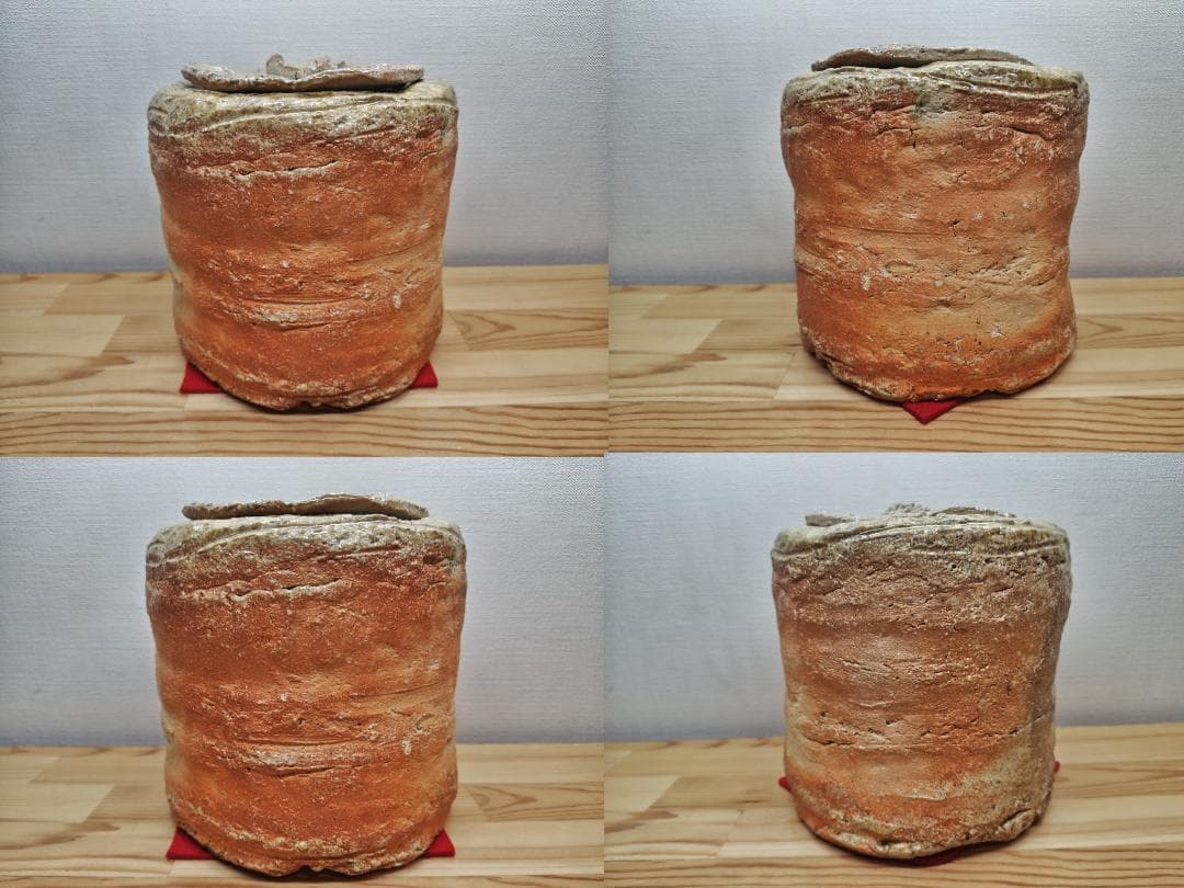 送料込【逢絢亭】茶道具 水指 信楽焼 銘「吉野川」立花大亀書付 杉本貞光