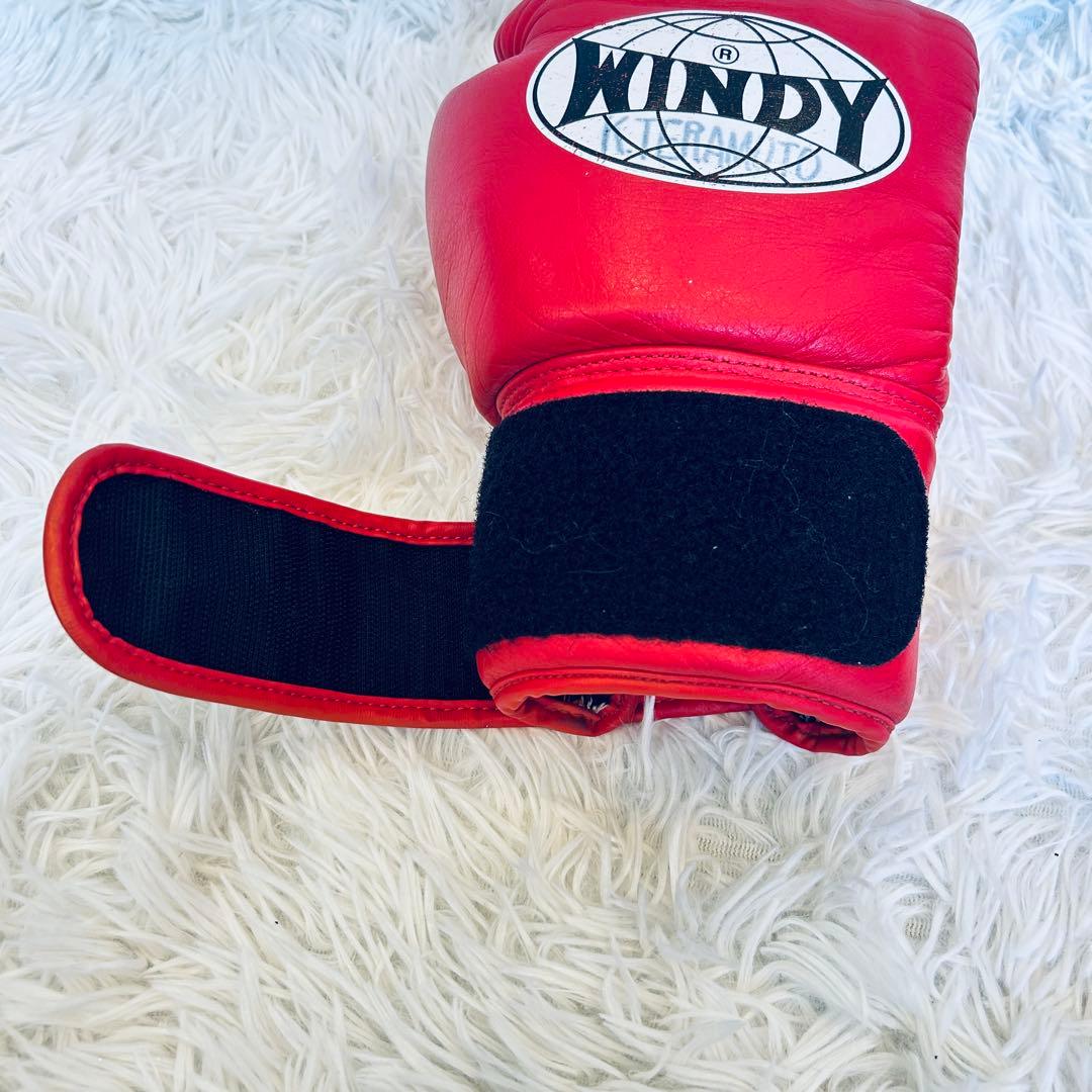 WINDY ボクシンググローブ 10 oz 赤 紐タイプ WINDY ボクシング