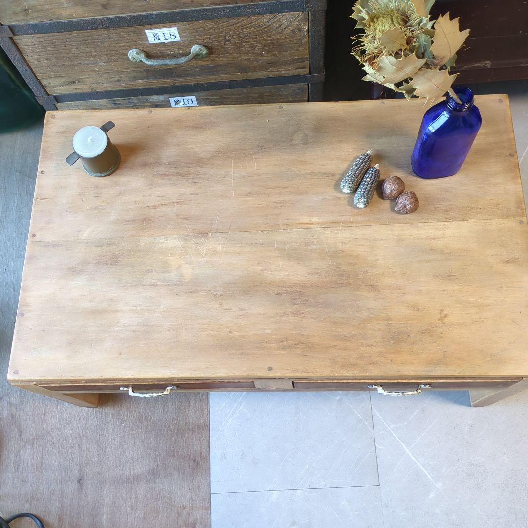 アンティーク文机 花台 飾り台 サイドテーブル 古道具