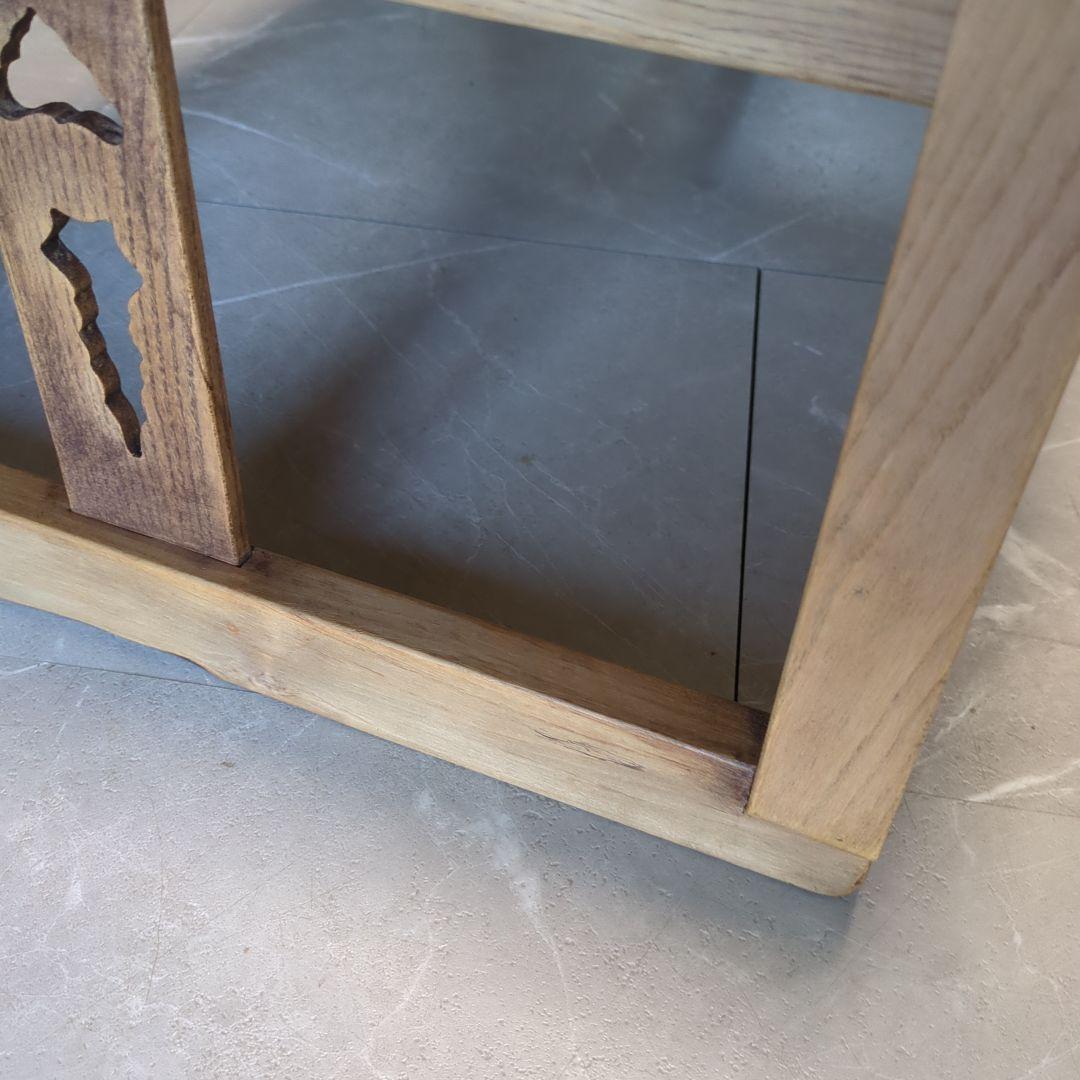 アンティーク文机 花台 飾り台 サイドテーブル 古道具