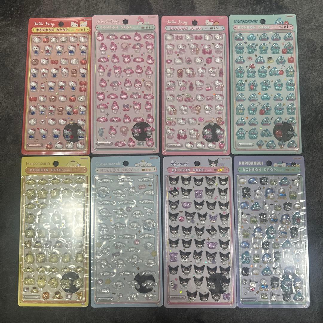 【正規品】 ボンボンドロップシール ミニ　サンリオ　コンプリート