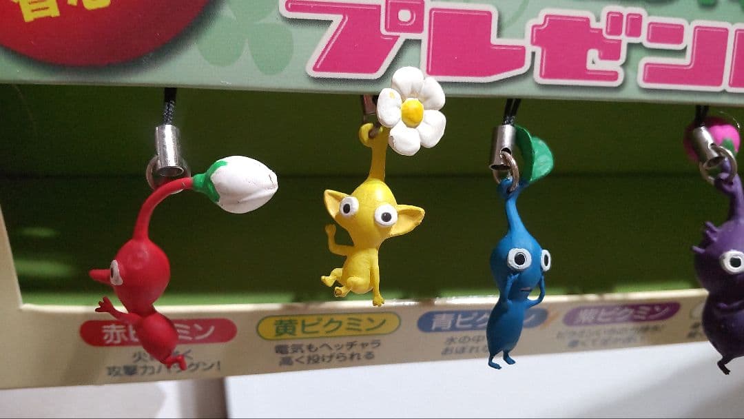 ピクミンミニフィギュア８種　三菱uni替芯　展示ディスプレイ非売品