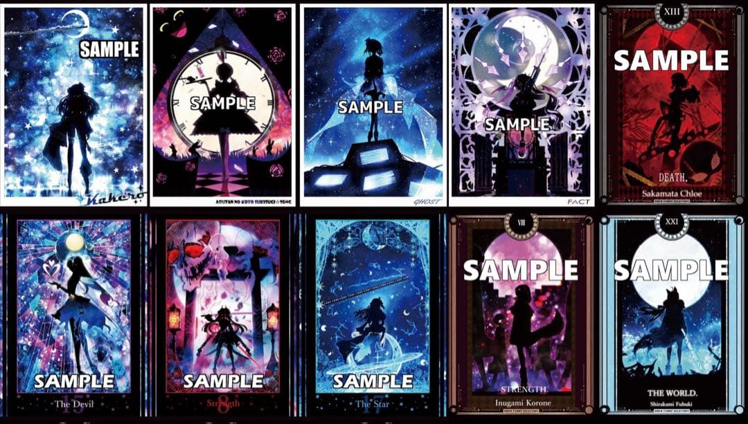 新品40枚 ホロライブ 角巻わため タロット ジャケ カードスリーブ