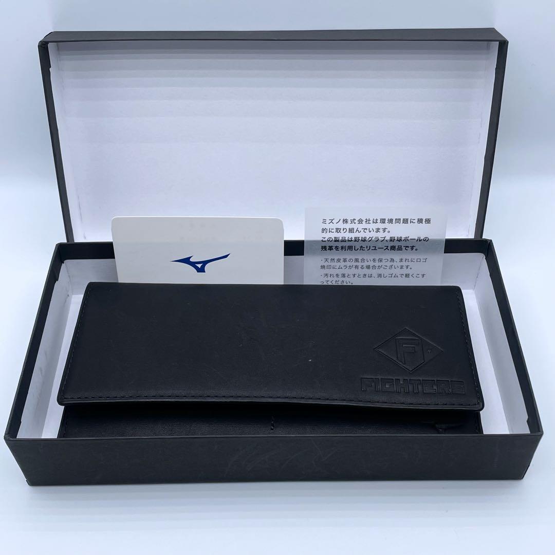 日本ハムファイターズ ミズノクラブ革 長財布 未使用品 ブラック