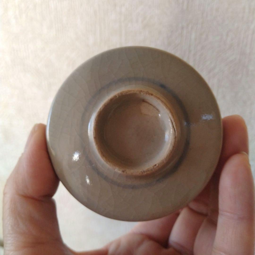 古伊万里美濃太白菊半筒猪口御深井江戸時代A