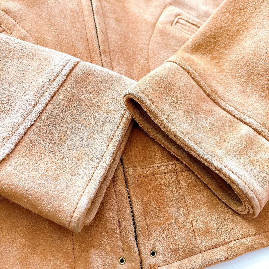 美品 Gold 東洋エンタープライズ ディアスキン スエード レザー