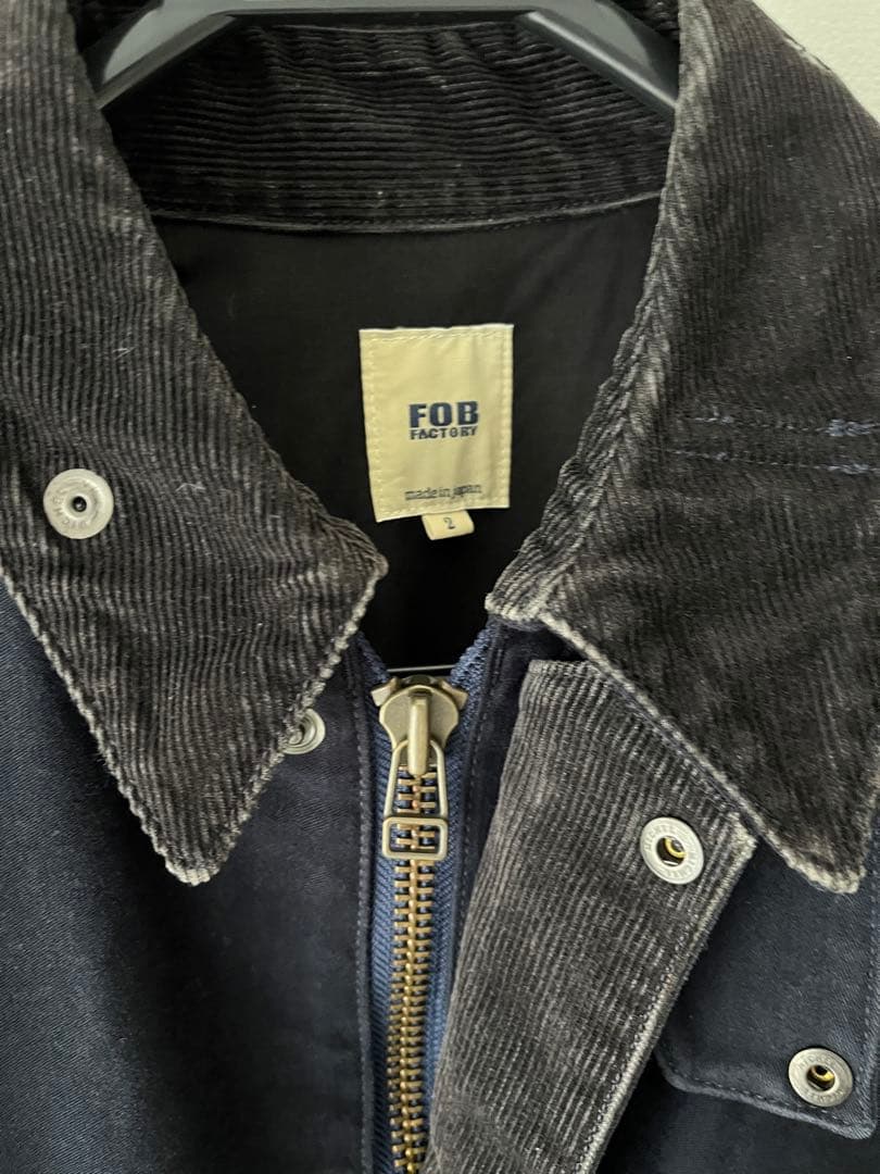 FOB FACTORY ライディングジャケット ネイビー