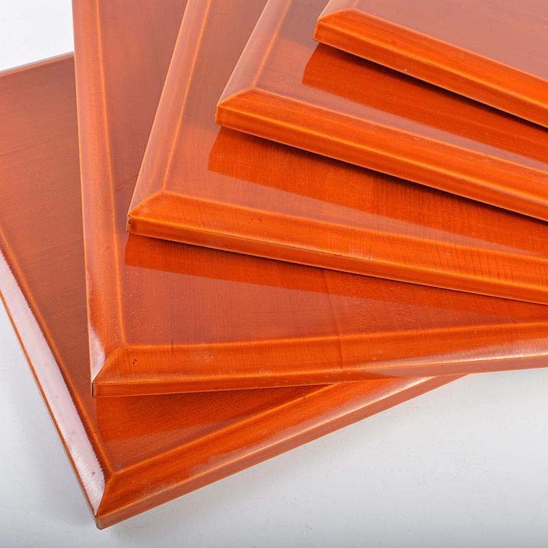 和食器　漆器　春慶塗　吸物膳　五客　時代箱付　M　R5312