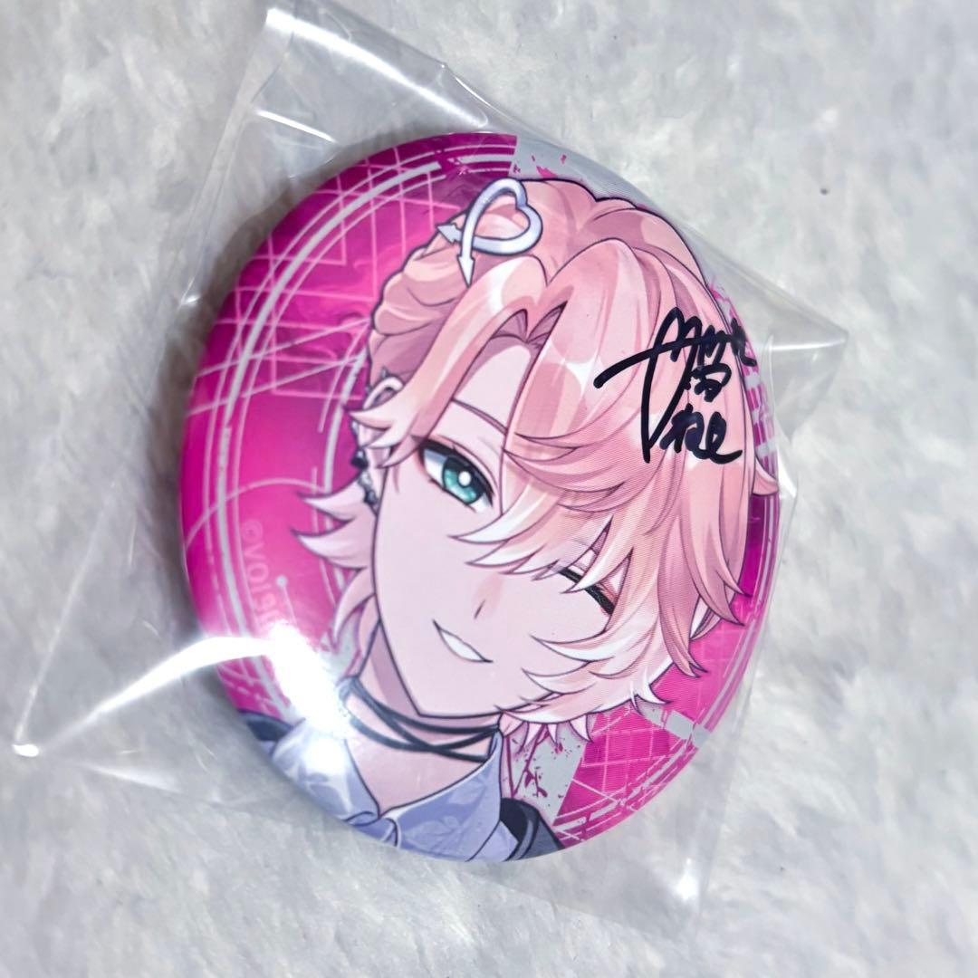 直筆サイン入り】 クロノヴァ 缶バッジ 甘夢れむ V クロノヴァ 缶