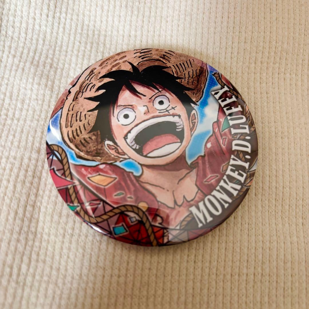 公*o様 【ONE PIECE】東京ワンピースタワー 缶バッジ ルフィ ワンピース 東京ワンピースタワー コレクション 缶バッジ ルフィ 4周年