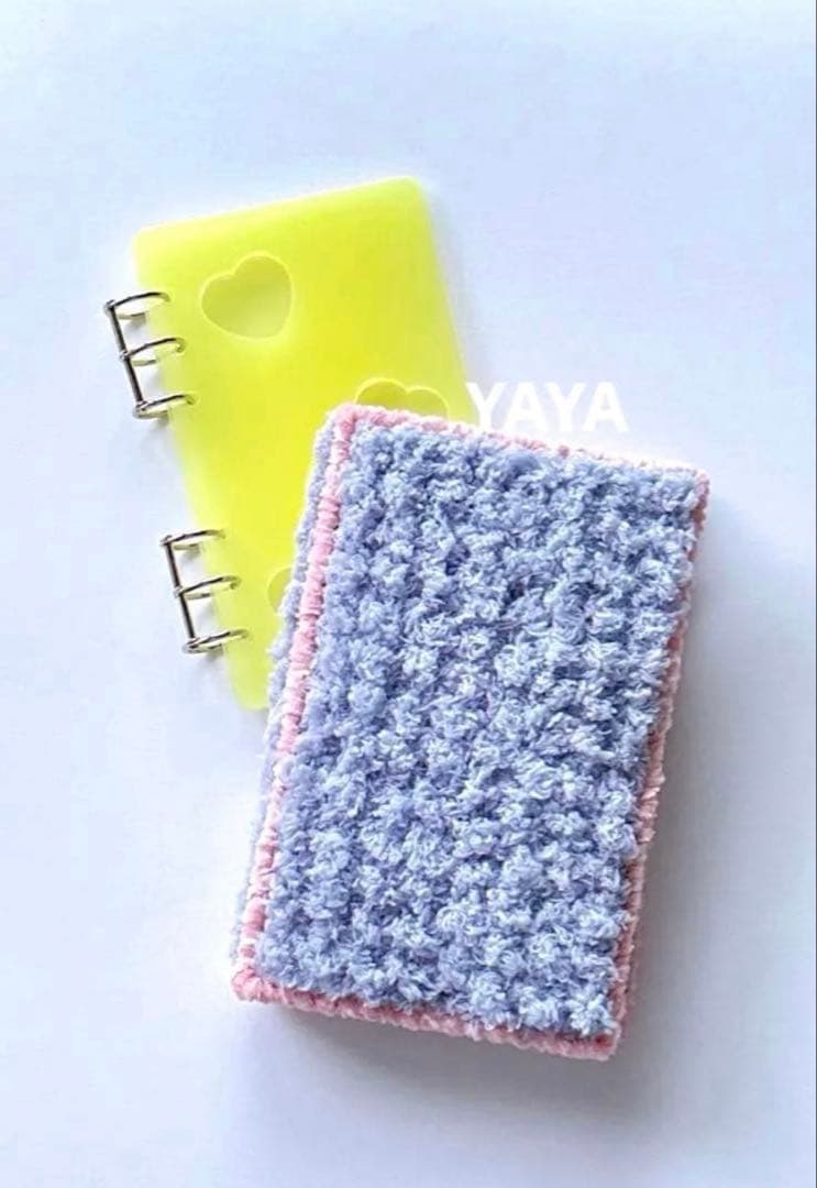 saving challenge レジン　バインダーカバー　貯金　A6 毛糸