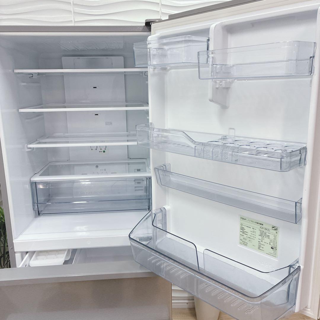 ◇大阪府神戸市配達無料！5ヶ月保証◇2021年製◇アクア◇冷蔵庫◇355L◇