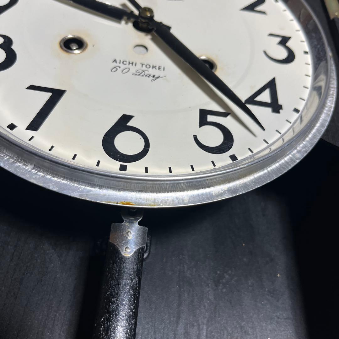 [動作確認済]AICHI TOKEI 掛け時計 振り子式 昭和レトロ 壁掛け時計