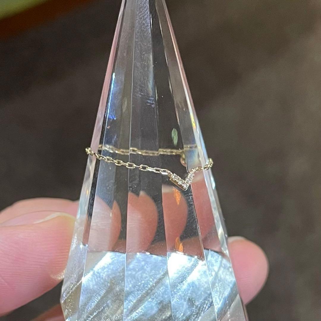 K10金　サイズ調整可能　チェーン　リング　,21g