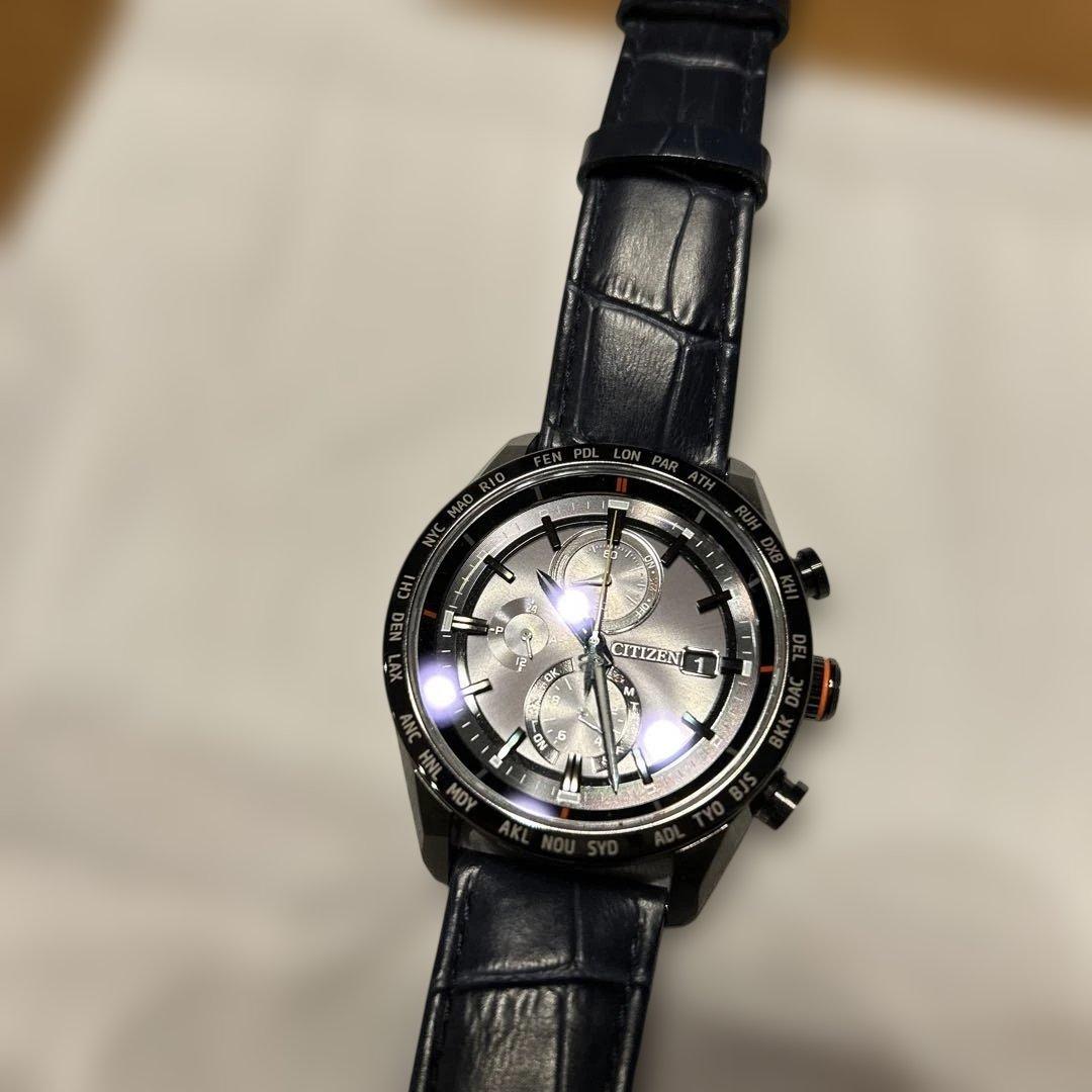 CITIZENATTESAACT Lineブラックチタン AT8185-62E