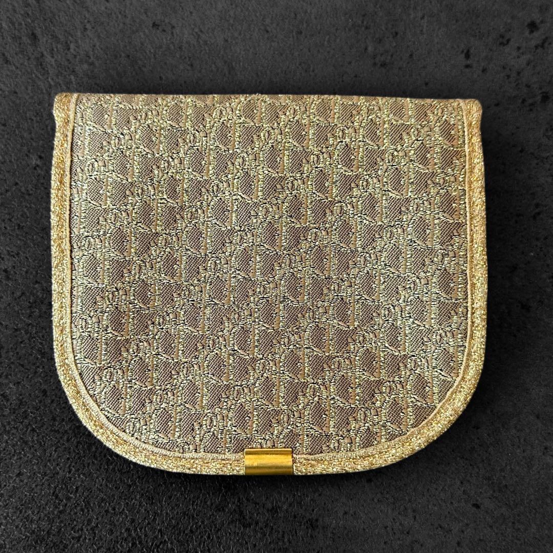 希少✨Christian Dior Trotter Gold Coin Case