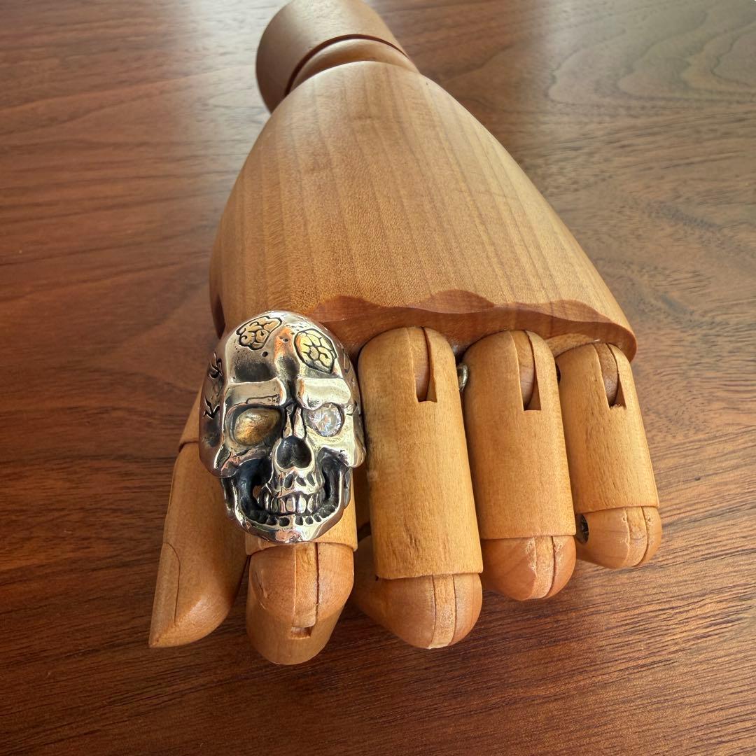 シルバー925無垢【新品】brain muscle 脳筋スカルリング925本物