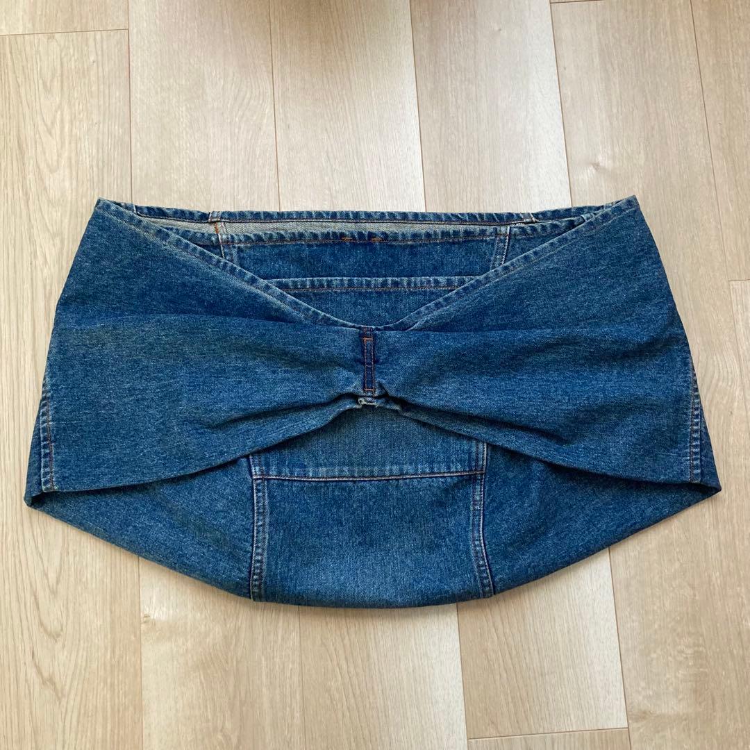 試着のみ エルヴァ erva dog 犬 スリング 抱っこ紐 デニム 小型犬 S