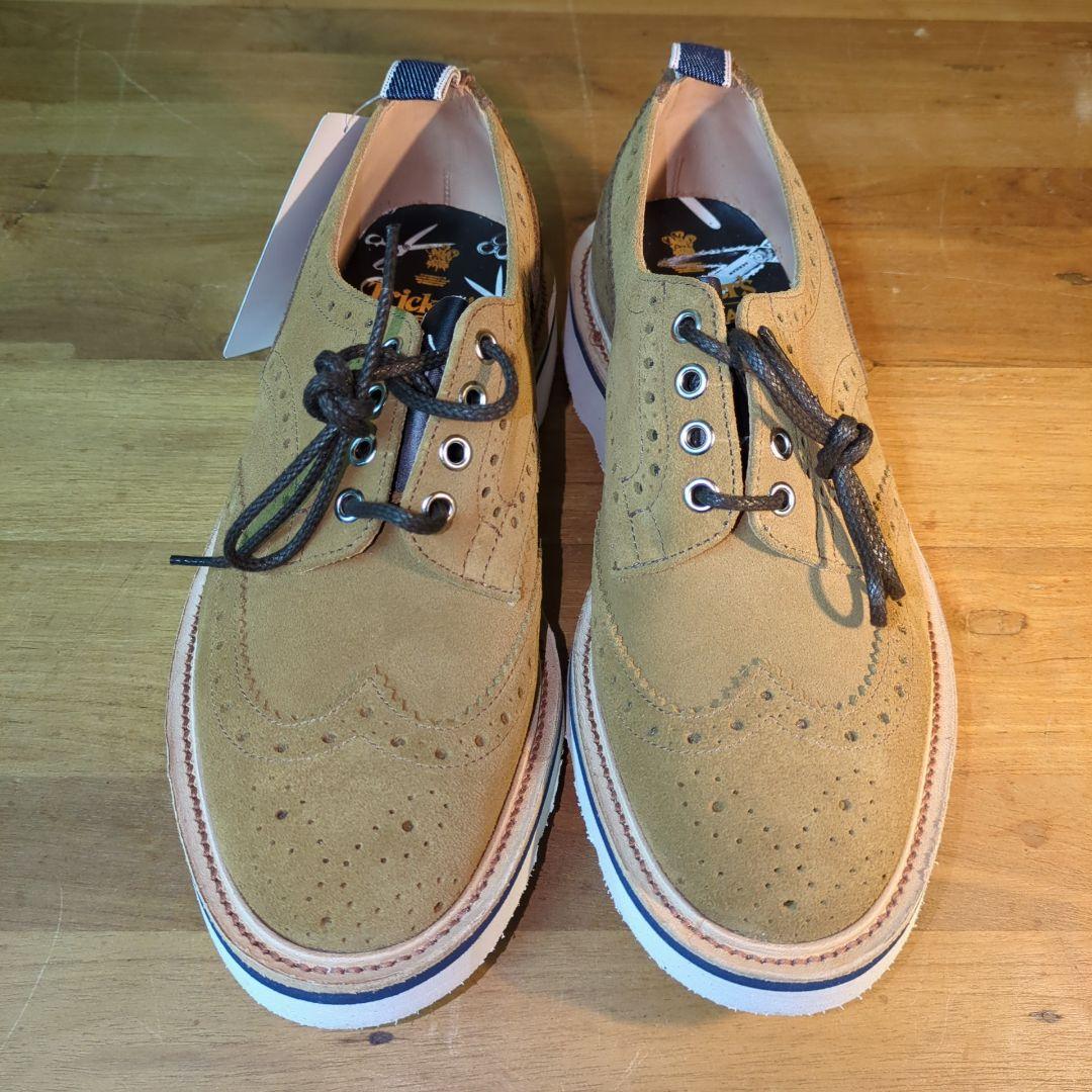 新品 定価12万◆トリッカーズ デンハム コラボ 牛革 シューズ　バートン　革靴