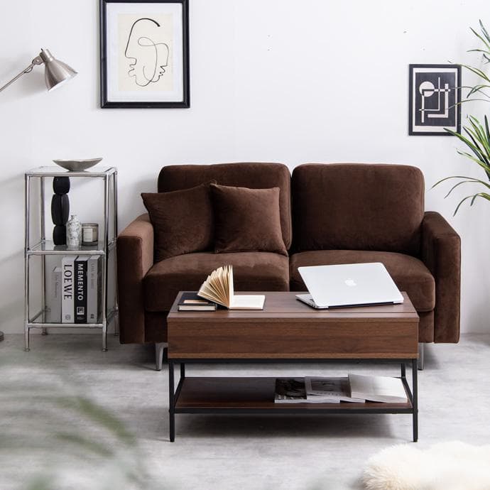 【幅80cm】昇降式テーブル 小さめ 昇降テーブル コンパクト【ストーングレー】