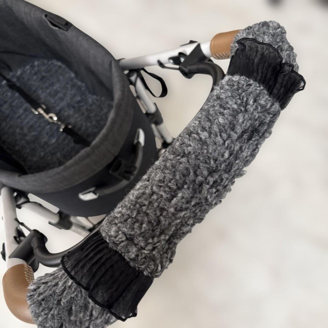 エアバギートーム3 コットカバー(レギュラーサイズ)デニム×ボア 黒系2