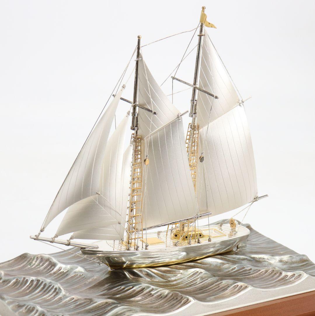 武比古製 銀製ヨット SILVER985刻印 約200g　GR955　GK1