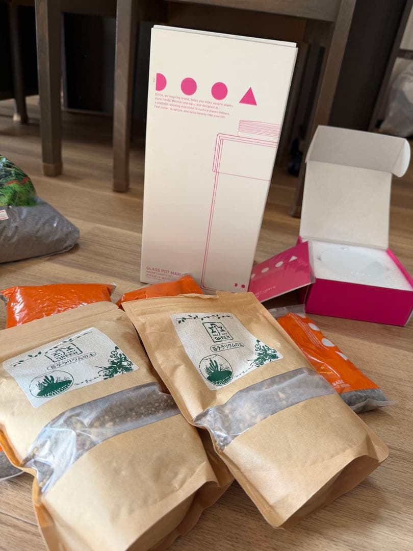 DOOA ガラスポット　maru130 マグネットライトgセット DOOA ガラスポットMARU130でレイアウトを作ってみました＾＾ #ada#dooa