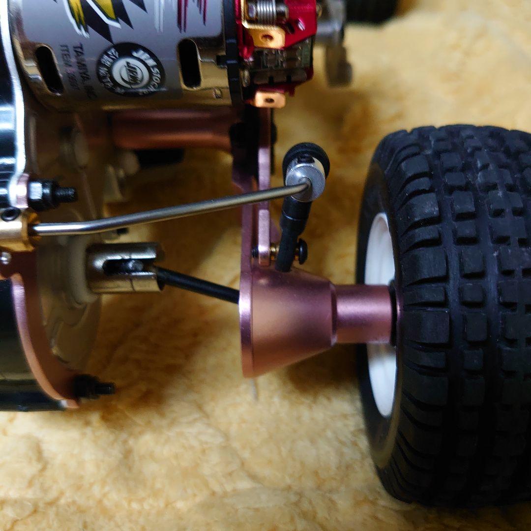 タミヤマイティフロッグ アルミシャーシ仕様 VWビートル506ボディ付き