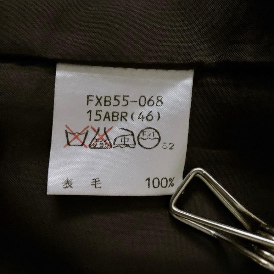 BURBERRY 15号 ラップスカート ノバチェック タイト 金ボタン LL