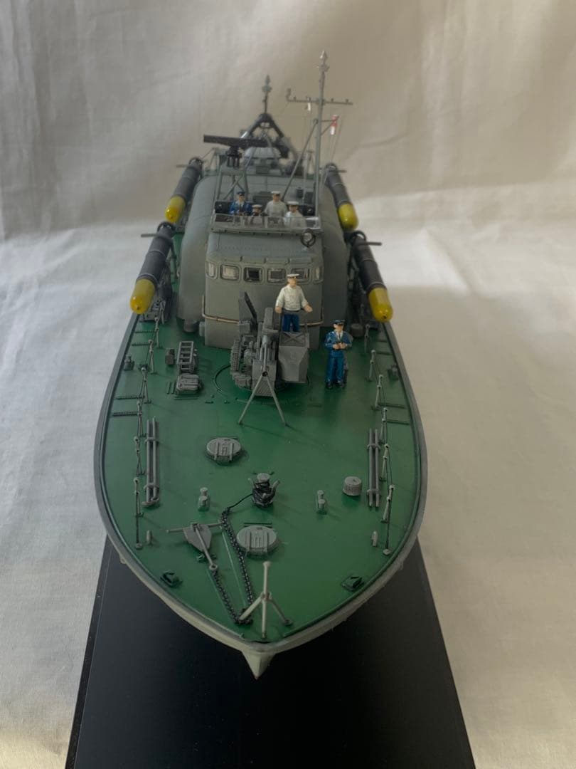 タミヤ1/72イギリス海軍魚雷艇ボスパー　完成品