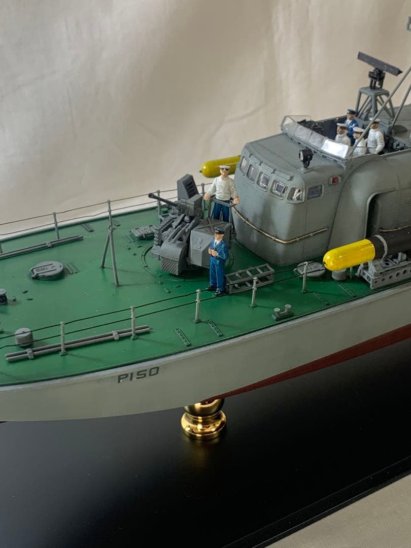 タミヤ1/72イギリス海軍魚雷艇ボスパー　完成品