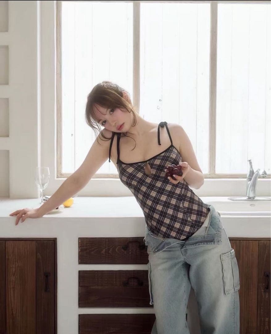 【即日発送】Nadia check swimsuit♡andmary ANDMARY】Nadia check swimsuit