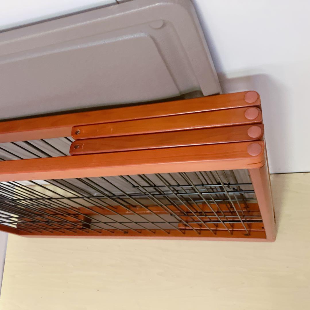 折りたたみ 木製ペットゲージ ペットサークル木製枠 95×64cm 小、中犬用