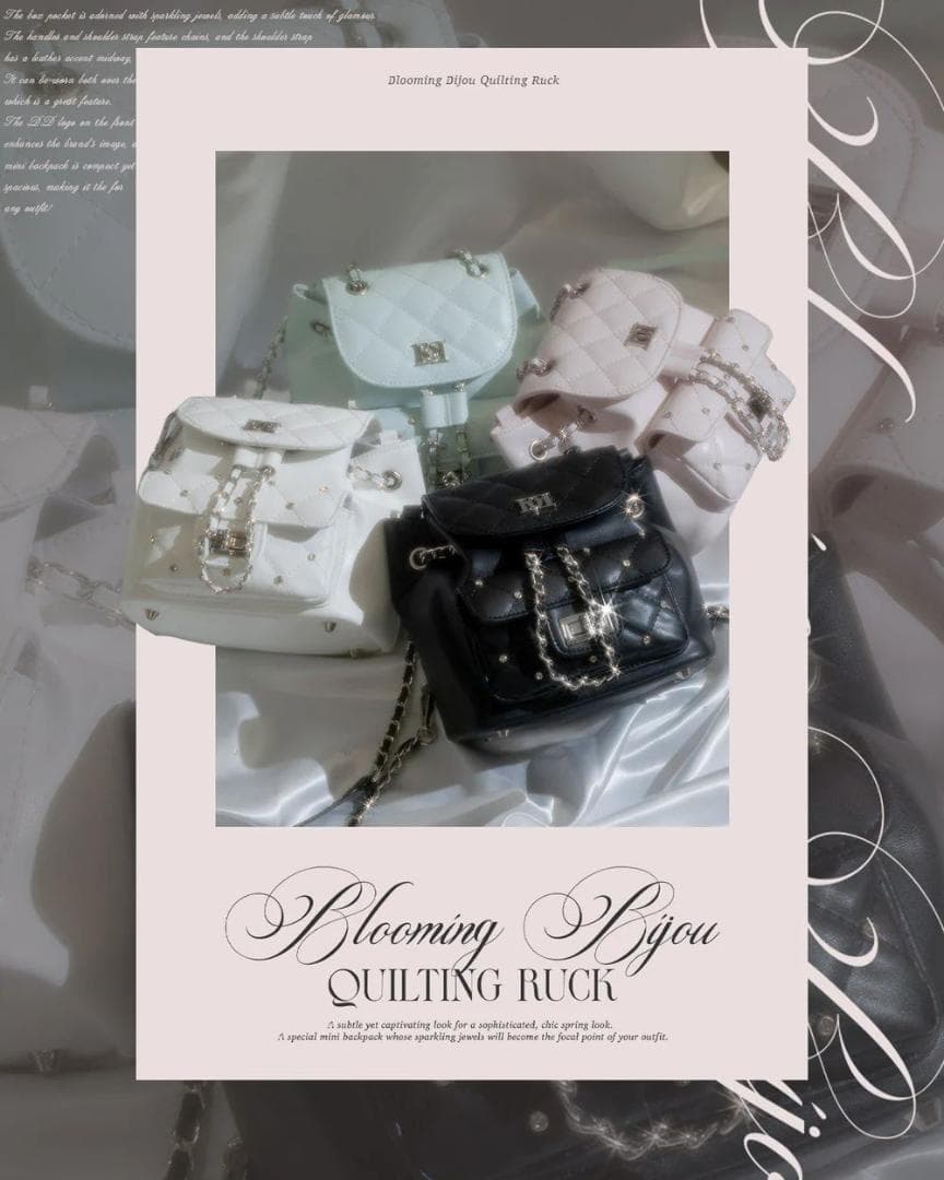 ダーリッチ darich キルティングビジューミニリュック PNK ピンク