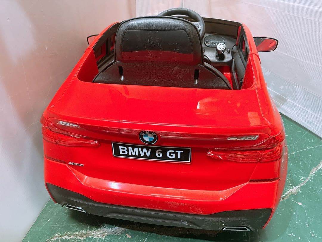 BMW 6 GT 電動乗用カー キッズカー 乗用玩具 レッド BMW正規デザイン