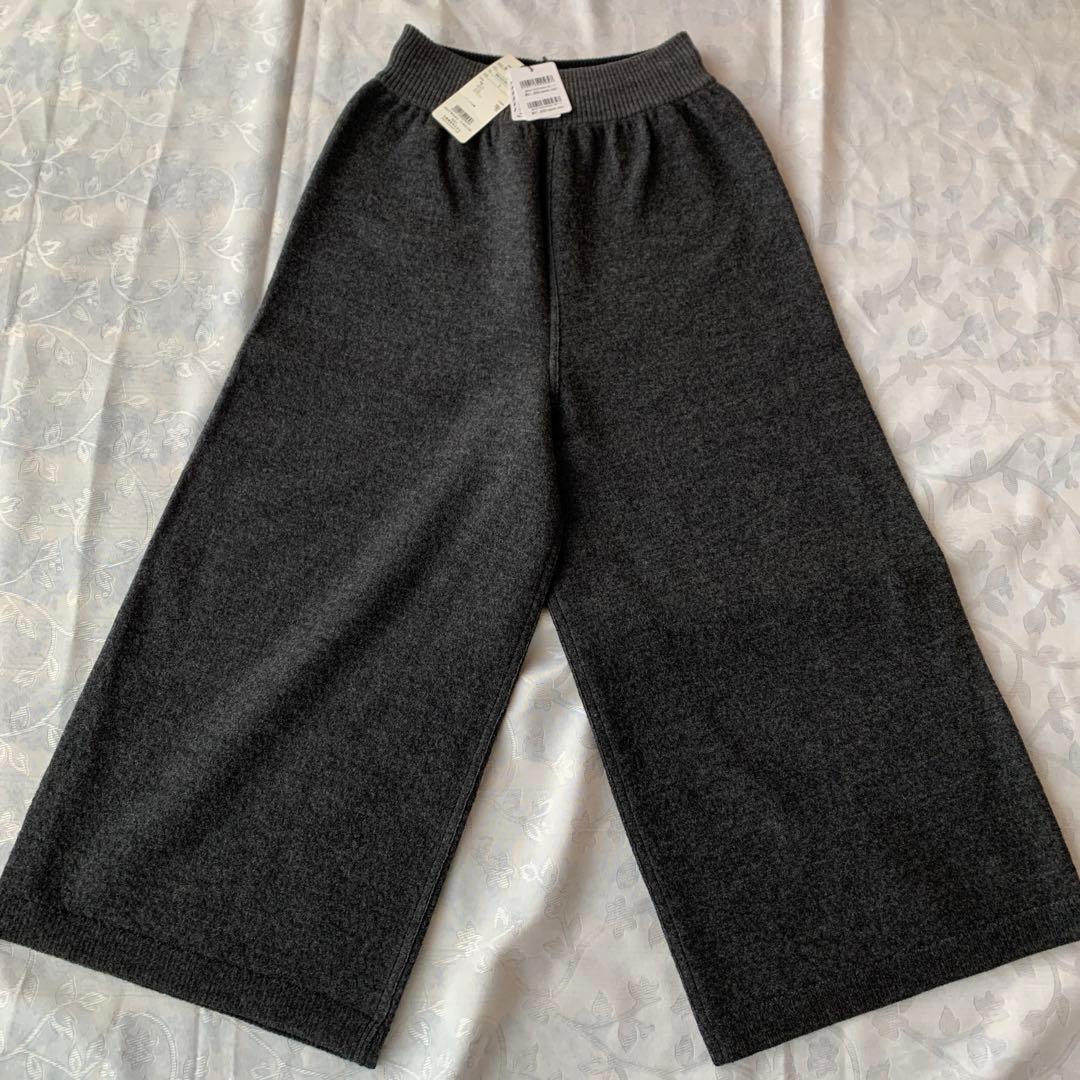 新品未使用佐藤繊維イイネス ウールリバーシブルワイドパンツ 2wayリラクシーパンツ/ワイドテーパード/ブラック | Factelier