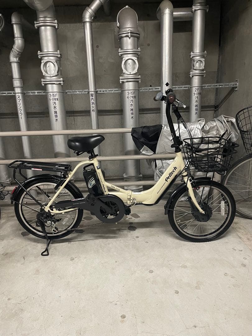 【べに】ペルテック電動アシスト自転車 シティタイプ クリーム色