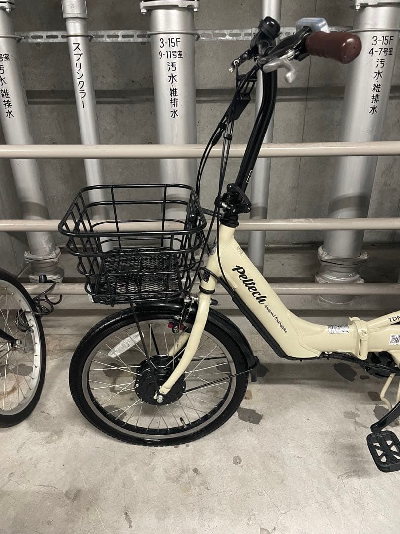 【べに】ペルテック電動アシスト自転車 シティタイプ クリーム色