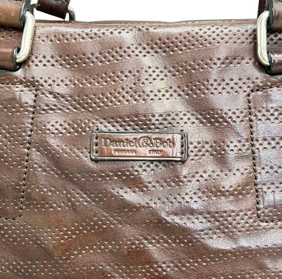 【希少】ダニエル&ボブ　レザー　ヴィンテージ加工　ビジネスバッグ