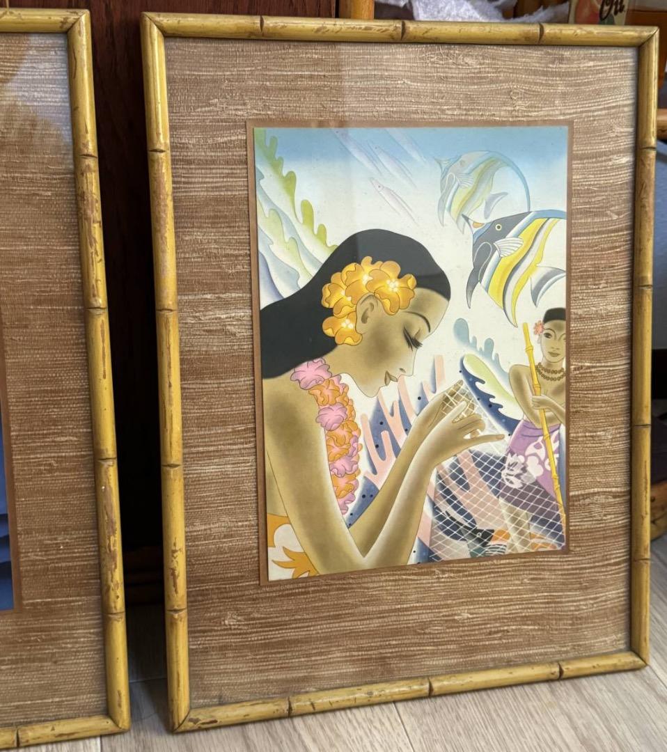 Lot of 2 1940/50s ビンテージ Matson Menu