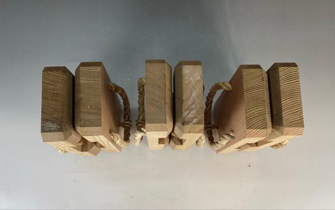 中古品】露地下駄 駒下駄 3足セット（紙箱）