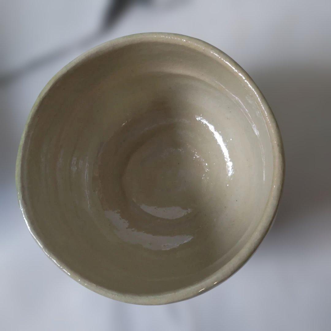 楽焼 楽入窯 吉村楽入 造 絵付け あじさい 茶碗 楽茶碗 茶道具 抹茶碗