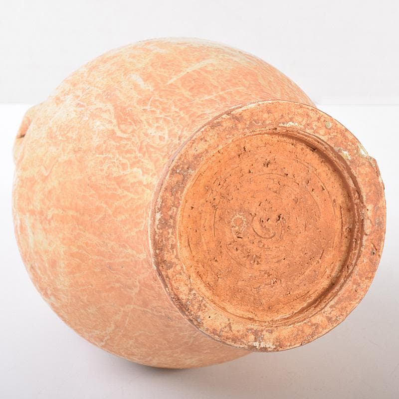 中国 自然釉 人物四耳壷 V R7644 上海 香港