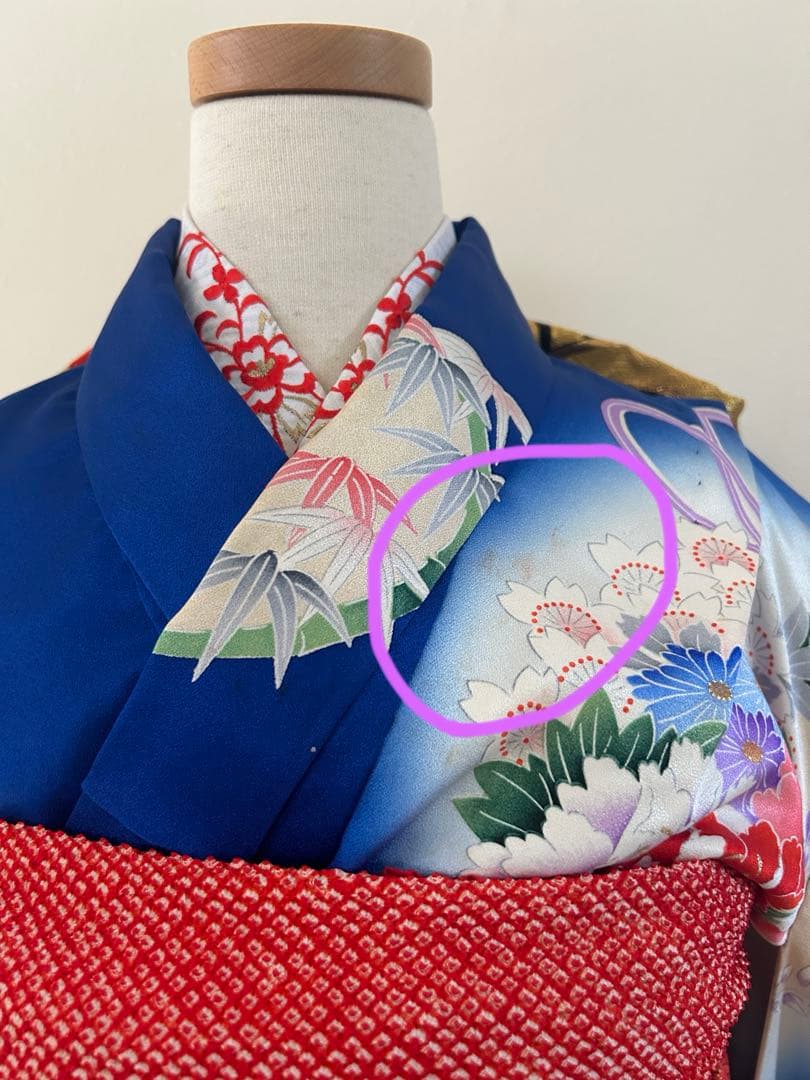 7歳　七五三　正絹着物　古典柄　帯　帯揚げ　帯締め　しごき　バッグ